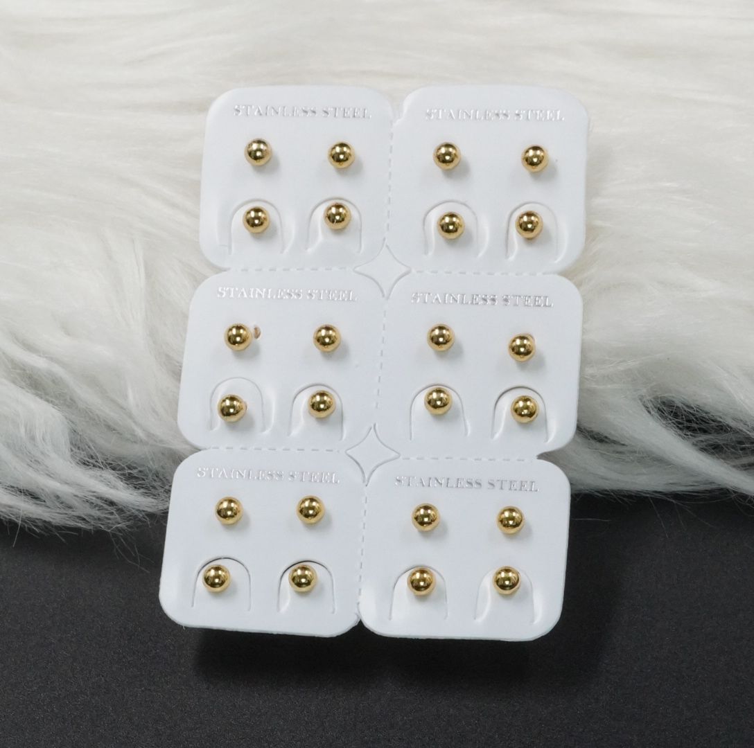 Miniatura 2 de TOPO DORADO SENCILLO ACERO 4MM